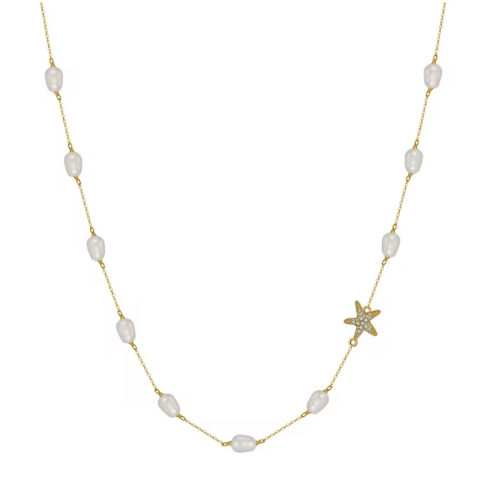 Maritime Schönheit – Seestern Halskette aus 925 Silber