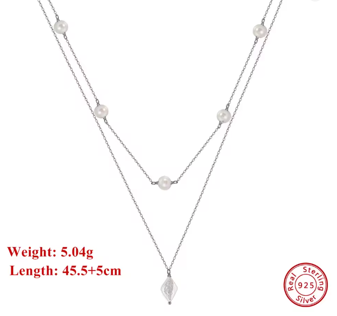 Aurora Y-Halskette mit Süßwasserperlen