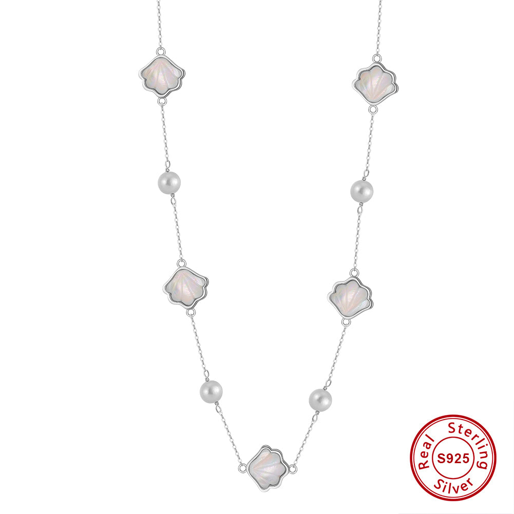 Aurea Muschel Halskette – Goldene Muschel Anhänger Kette mit maritimem Charme